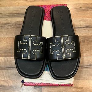 Tory Burch Double T Sport Slides